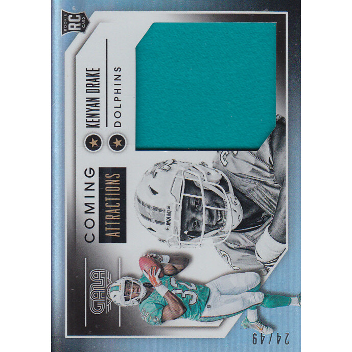 2016 Panini Gala Coming Attractions Jerseys #13 Kenyan Drake. rookie card picture