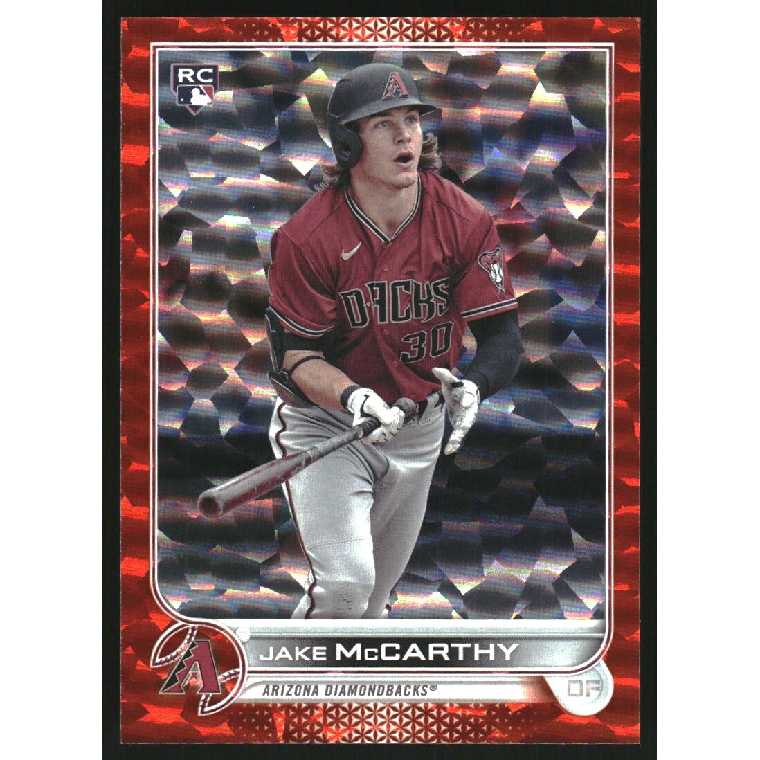 2022 Topps Orange Foilboard #370 Jake McCarthy. rookie card picture
