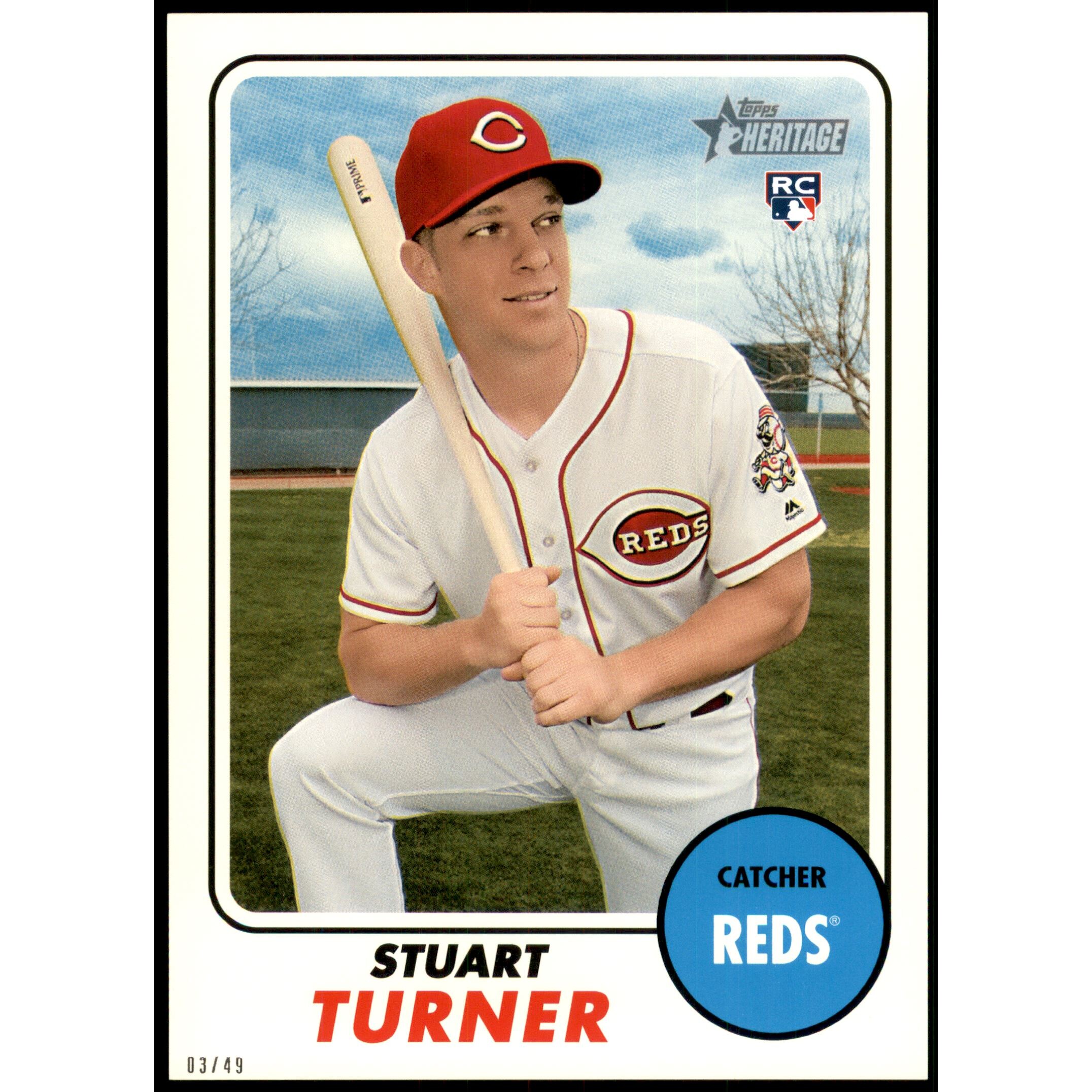 2017 Topps Heritage 5x7 #636 Stuart Turner. rookie card picture