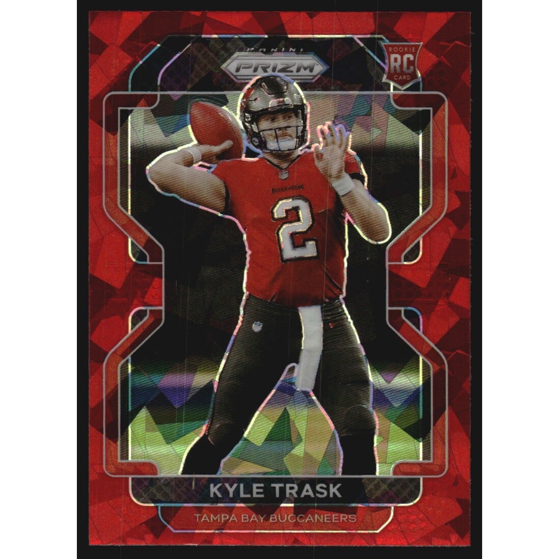 2021 Panini Prizm Prizms Red Ice #339 Kyle Trask. rookie card picture