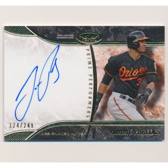 2016 Topps Tier One Prime Performers Autographs #PPJPA Jimmy Paredes/249