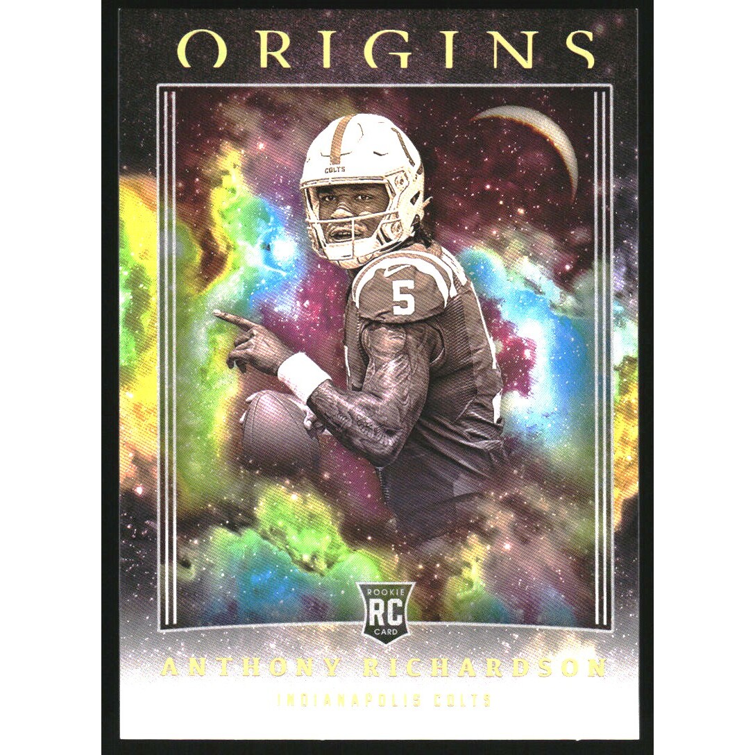 2023 Panini Origins Rookies Variation #105 Anthony Richardson. rookie card picture