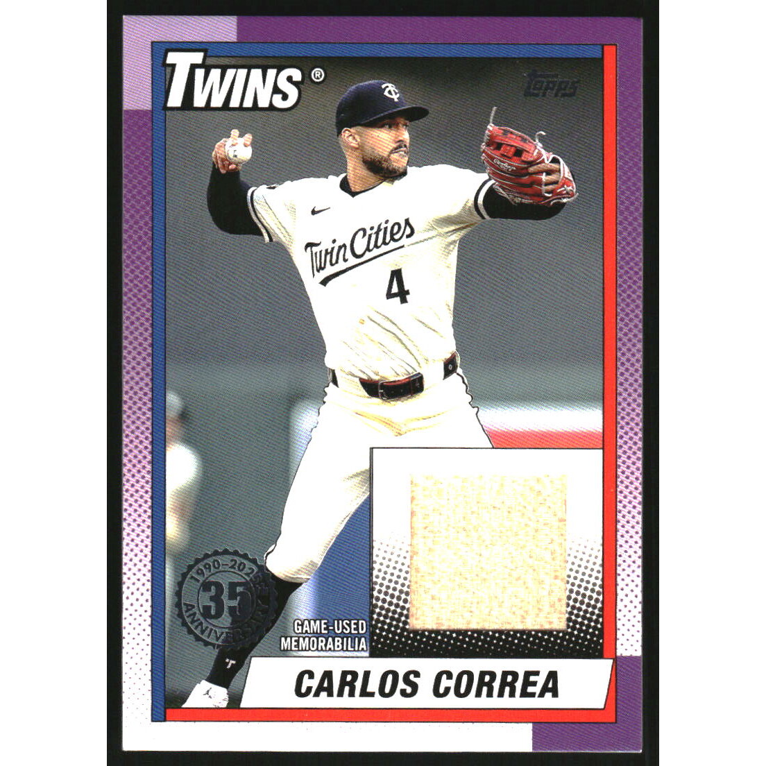 2025 Topps '90 Topps Relics #T90RCCO Carlos Correa