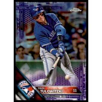 2016 Topps Chrome Purple Refractors #194 Troy Tulowitzki