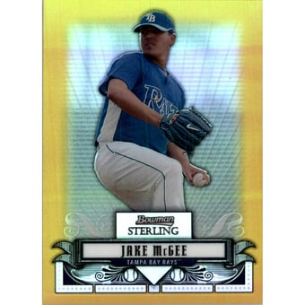 2008 Bowman Sterling Prospects Gold Refractors #JM Jake McGee