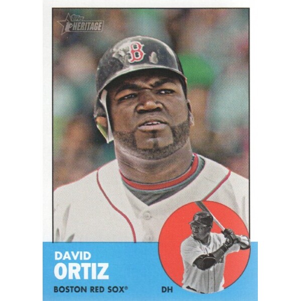 2012 Topps Heritage #482 David Ortiz SP. rookie card picture