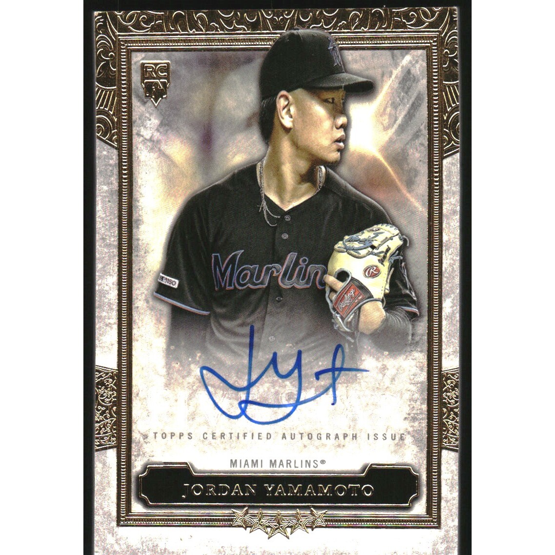 2020 Topps Five Star Autographs #FSAJY Jordan Yamamoto RC. rookie card picture