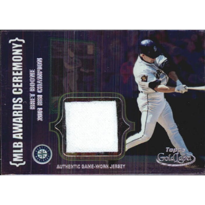 2002 Topps Gold Label MLB Awards Ceremony Relics Platinum #BRB2 Bret Boone RBI Jsy