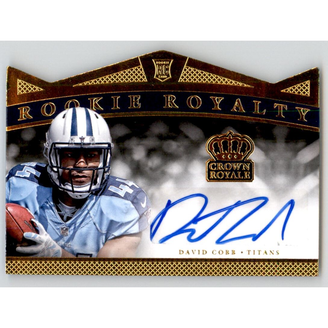 2015 Crown Royale Rookie Royalty Signatures Gold #RRSDC David Cobb/99