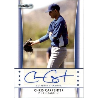 2010 Razor Rookie Retro Prospect Autographs #CC5 Chris Carpenter