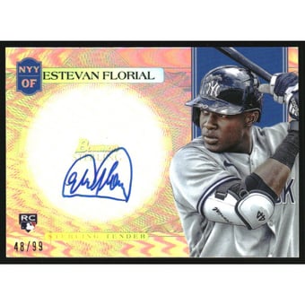 2021 Bowman Sterling Sterling Tender Autographs #STAEF Estevan Florial