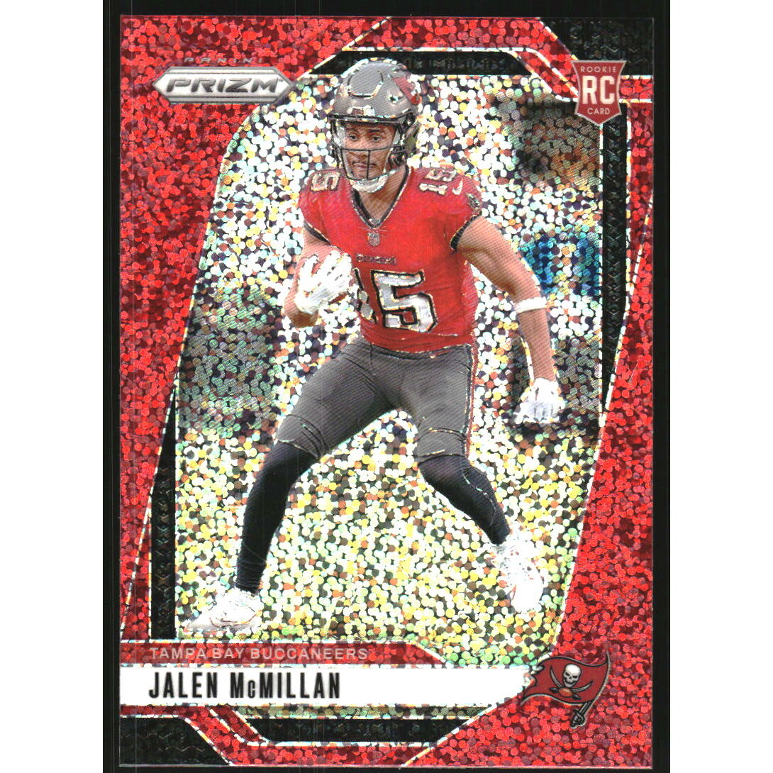 2024 Panini Prizm Prizms Red Sparkle #338 Jalen McMillan