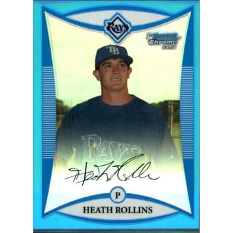 2008 Bowman Chrome Prospects Blue Refractors #BCP208 Heath Rollins