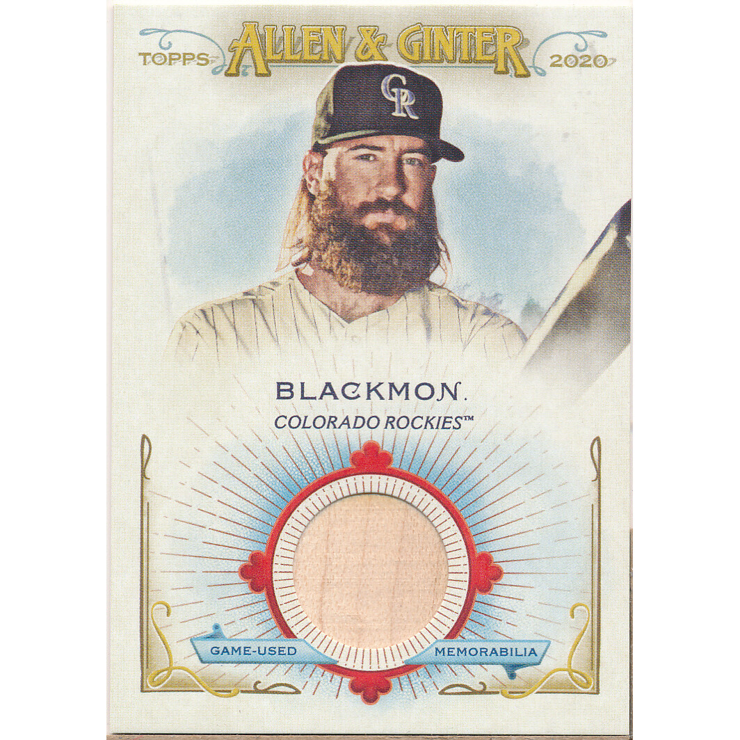 2020 Topps Allen and Ginter Relics #FSRBCBL Charlie Blackmon B