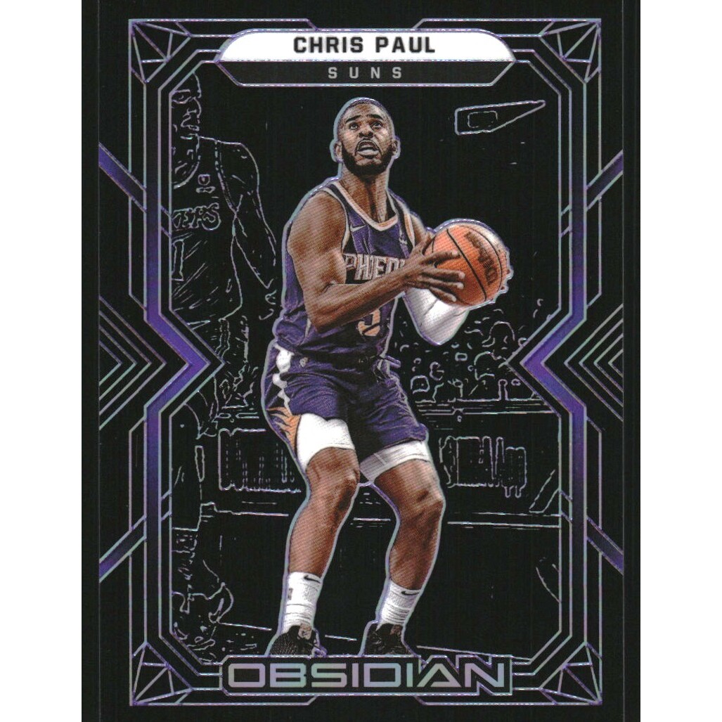 2021-22 Panini Obsidian Electric Etch Purple #120 Chris Paul
