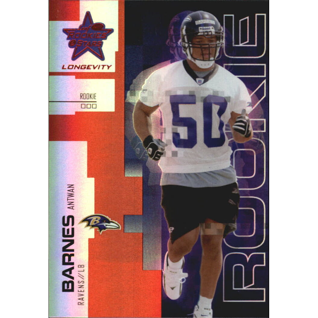 2007 Leaf Rookies and Stars Longevity Ruby #139 Antwan Barnes