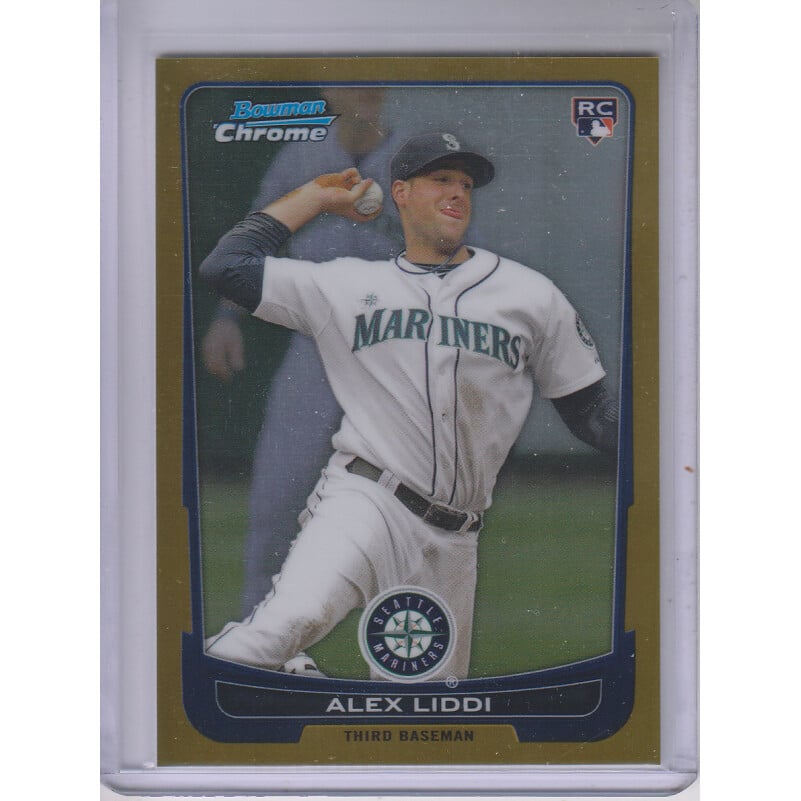 2012 Bowman Chrome Draft Gold Refractors #54 Alex Liddi