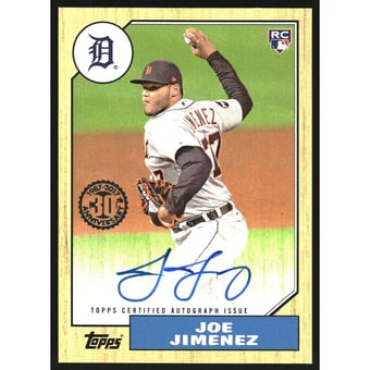 2017 Topps Update '87 Topps Autographs #87AJJ Joe Jimenez