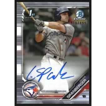 2019 Bowman Chrome Prospect Autographs Refractors #CPACS Chad Spanberger