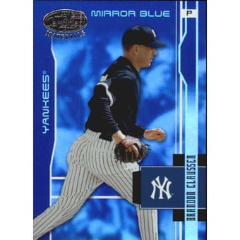 2003 Leaf Certified Materials Mirror Blue #124 Brandon Claussen