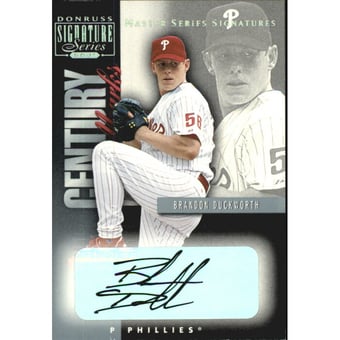 2001 Donruss Signature Century Marks Masters Series #10 Brandon Duckworth