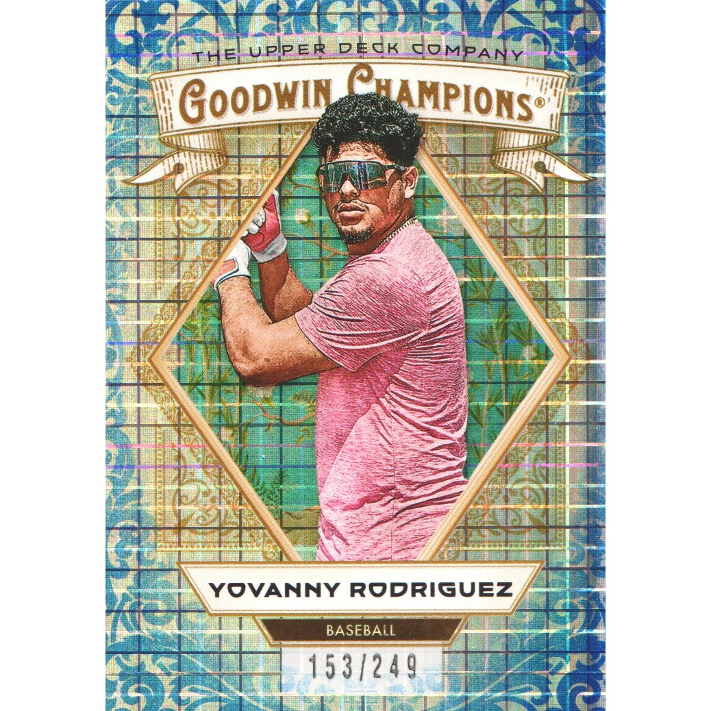 2025 Upper Deck Goodwin Champions Blue Checkers #42 Yovanny Rodriguez