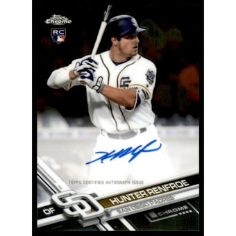 2017 Topps Chrome Rookie Autographs #RAHR Hunter Renfroe
