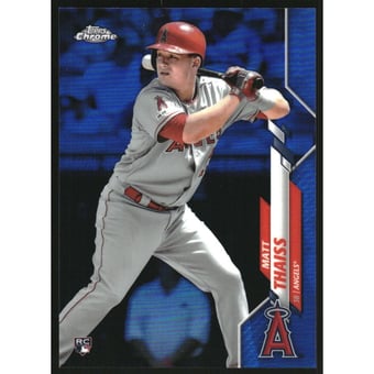 2020 Topps Chrome Blue Refractors #83 Matt Thaiss