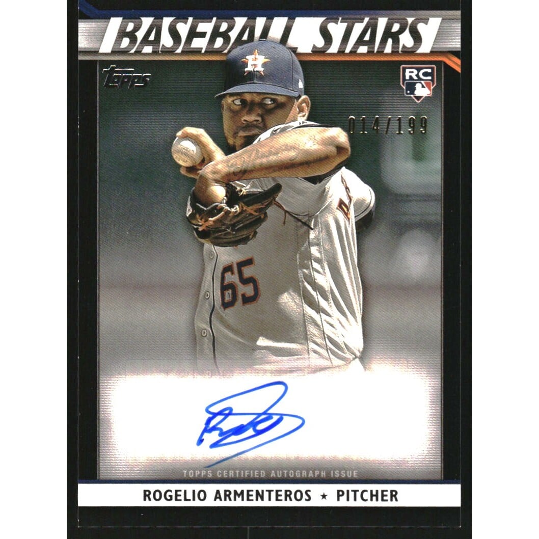 2020 Topps Baseball Stars Autographs Black #BSARA Rogelio Armenteros. rookie card picture