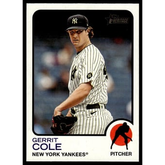 2022 Topps Heritage Image Variations #166 Gerrit Cole