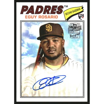 2023 Topps Archives '77 Fan Favorites Autographs #77FFER Eguy Rosario