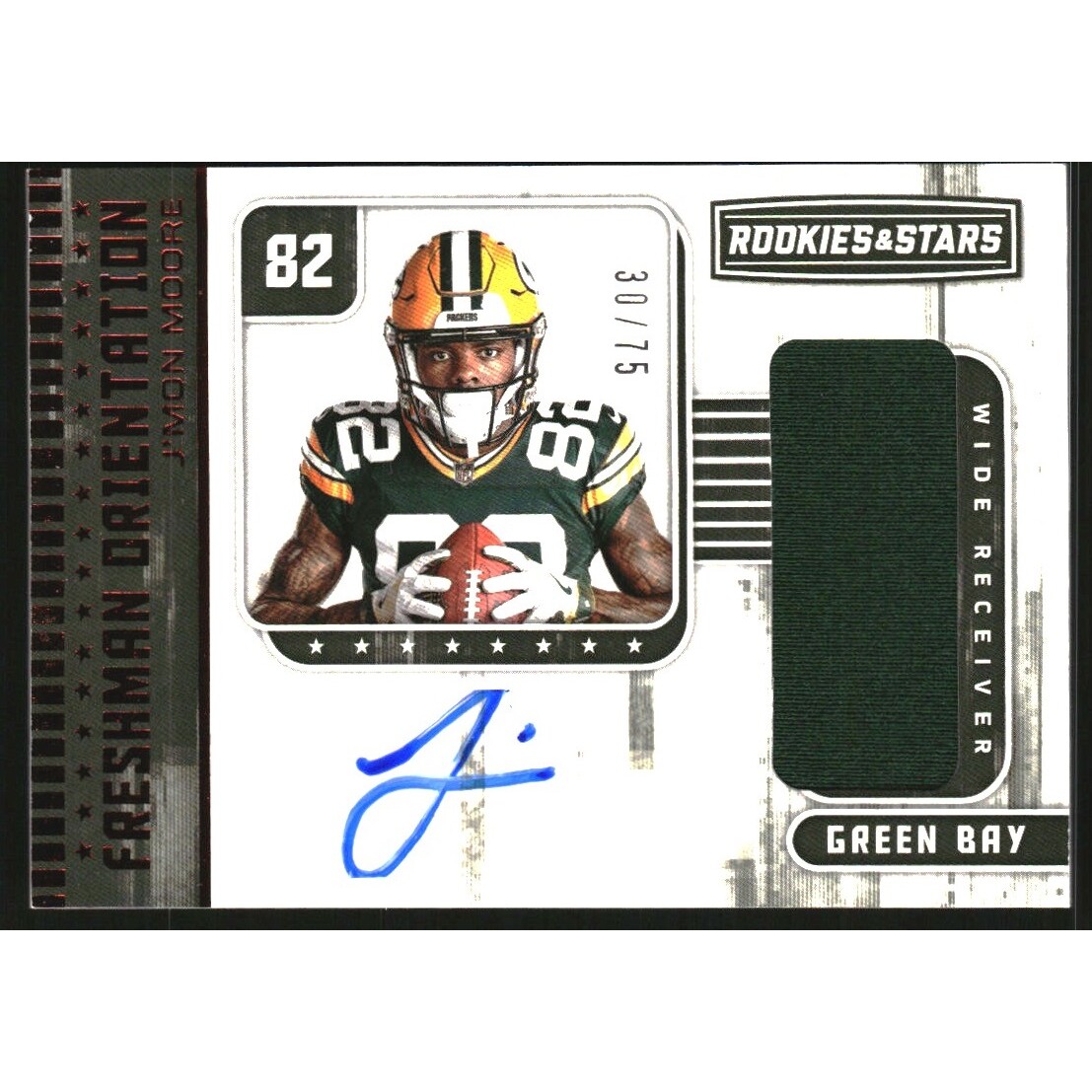 2018 Rookies and Stars Freshman Orientation Jersey Autographs #36 J'Mon Moore/75