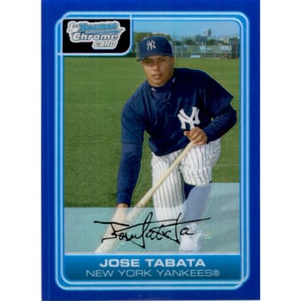 2006 Bowman Chrome Prospects Blue Refractors #BC125 Jose Tabata