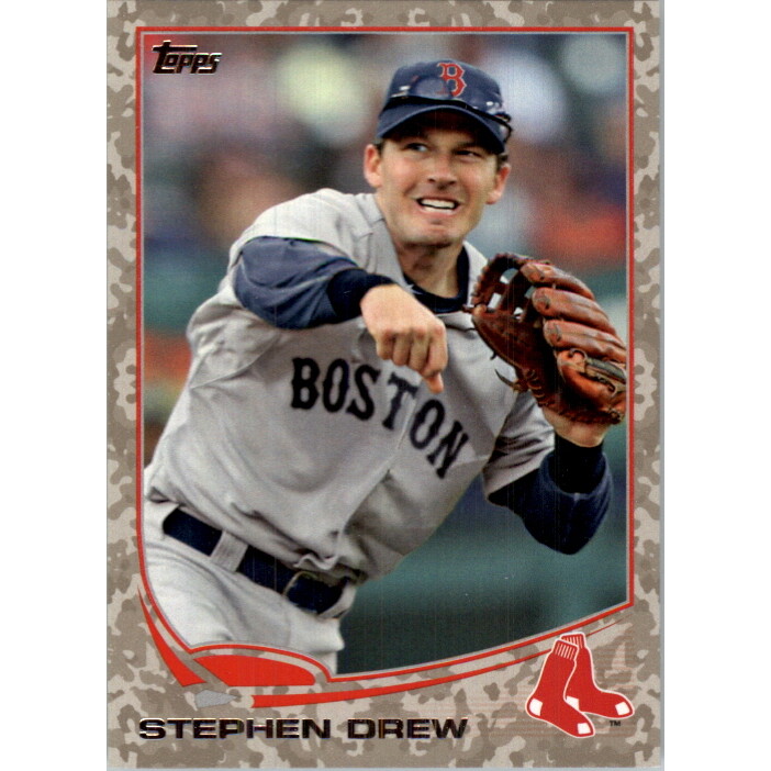 2013 Topps Update Camo #US84 Stephen Drew. rookie card picture