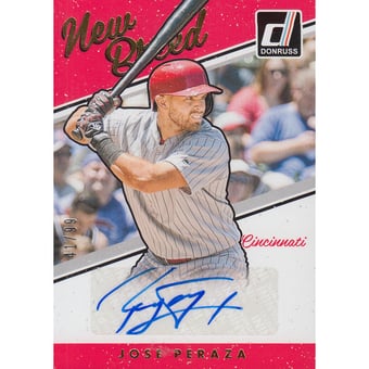 2017 Donruss New Breed Autographs Gold #NBJP Jose Peraza/99