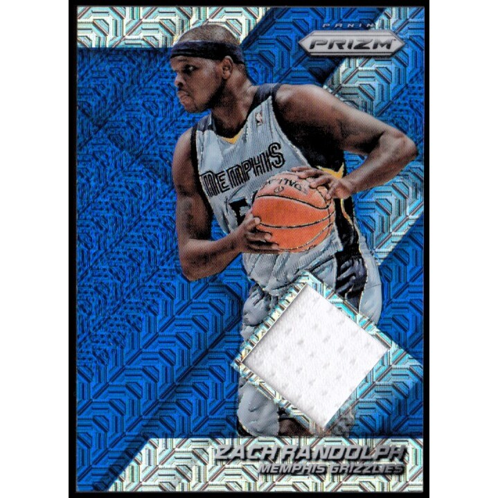 2014-15 Panini Prizm Jerseys Prizms Blue Mojo #12 Zach Randolph