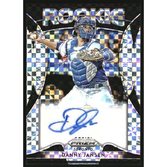 2019 Panini Prizm Rookie Autographs Prizms Power Plaid #20 Danny Jansen/75