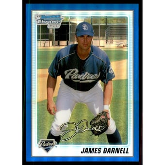 2010 Bowman Chrome Prospects Blue Refractors #BCP115A James Darnell