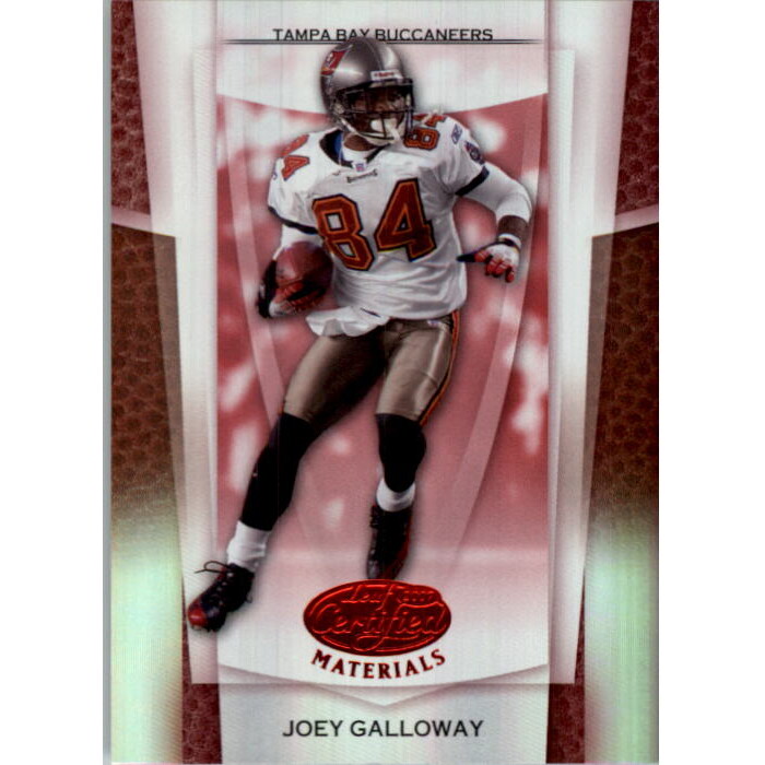 2007 Leaf Certified Materials Mirror Red #53 Joey Galloway 2007 Leaf Certified Materials Mirror Red #53 Joey Galloway