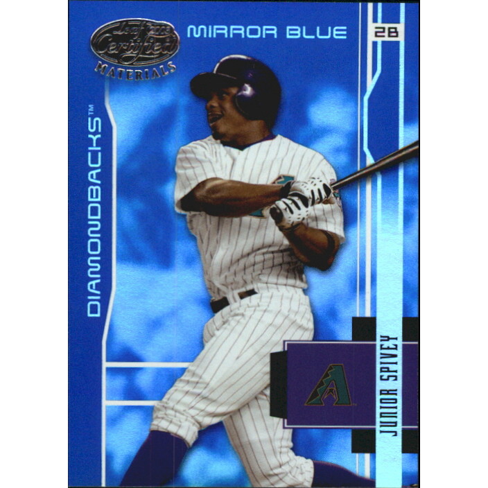 2003 Leaf Certified Materials Mirror Blue #6 Junior Spivey