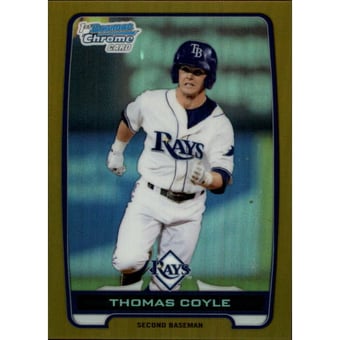 2012 Bowman Chrome Draft Draft Picks Gold Refractors #BDPP74 Thomas Coyle