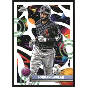 2025 Topps Cosmic Chrome White Hole Refractors #110 Jordan Lawlar