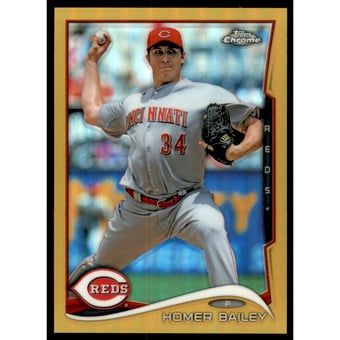 2014 Topps Chrome Gold Refractors #118 Homer Bailey