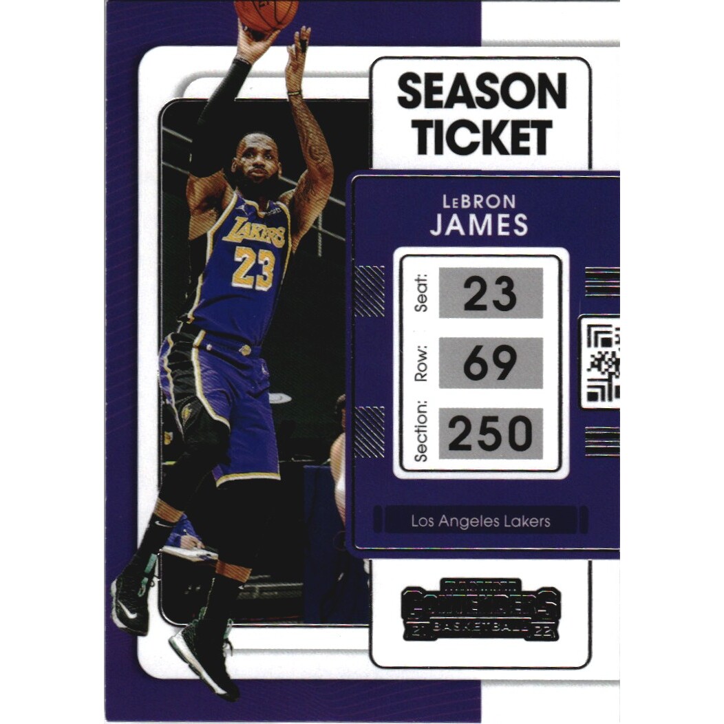 2021-22 Panini Contenders #62 LeBron James