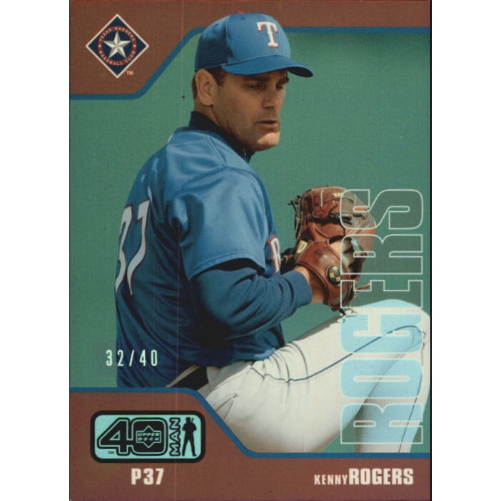2002 Upper Deck 40-Man Electric Rainbow #233 Kenny Rogers. rookie card picture