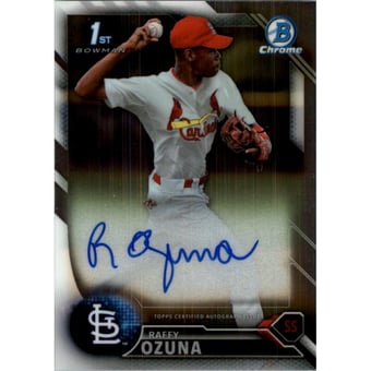 2016 Bowman Chrome Prospect Autographs #BCAPRO Raffy Ozuna