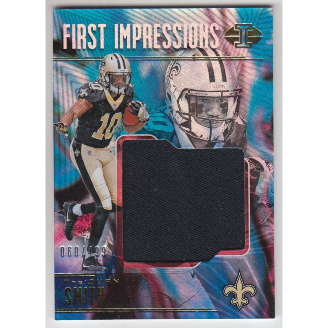2018 Panini Illusions First Impressions Memorabilia #40 Tre'Quan Smith/499