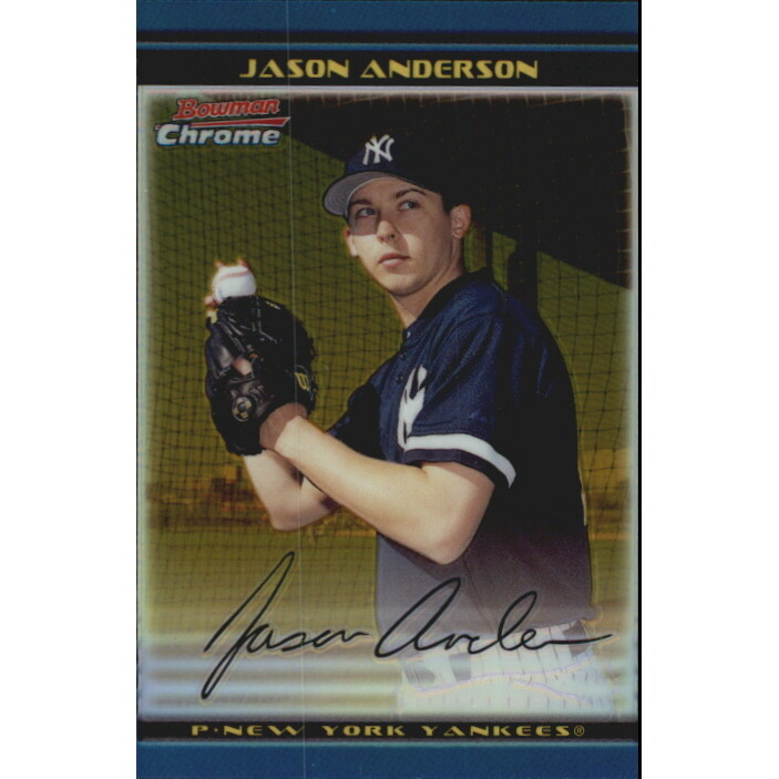 2002 Bowman Chrome Draft Gold Refractors #4 Jason Anderson
