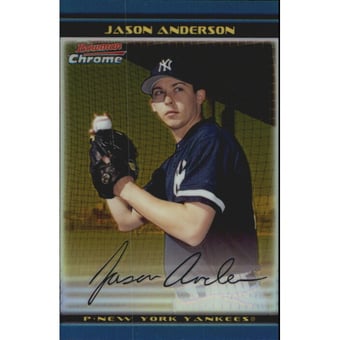 2002 Bowman Chrome Draft Gold Refractors #4 Jason Anderson