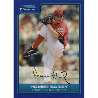 2006 Bowman Chrome Draft Future's Game Prospects Blue Refractors #37 Homer Bailey